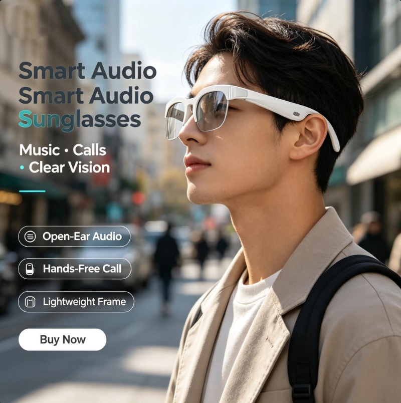 Audio Music Voice - Open‑Ear Smart Audio Sunglasses Bluetooth 5.3
