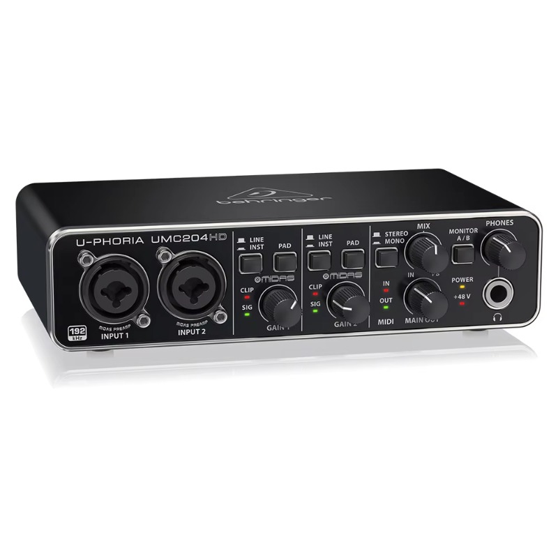 Behringer UMC204HD 2-in/4-out  - Audio Without Music recension och pris