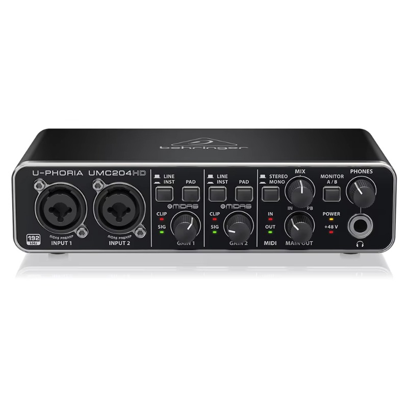 Behringer UMC204HD 2-in/4-out  - Audio Without Music recension och pris