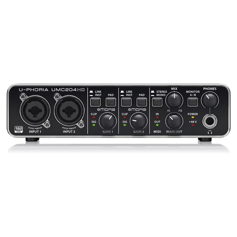 Behringer UMC204HD 2-in/4-out  - Audio Without Music recension och pris