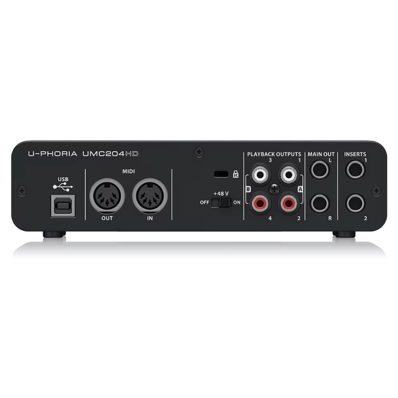Behringer UMC204HD 2-in/4-out  - Audio Without Music recension och pris