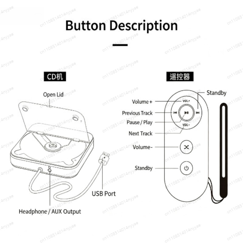 Car CD Player External Drive - - Audio Music Add recension och pris