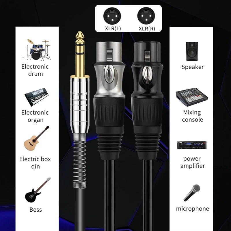 YYTCG Hifi 6.5 to 2xlr Aduio C - Audio Music Mixer recension och pris