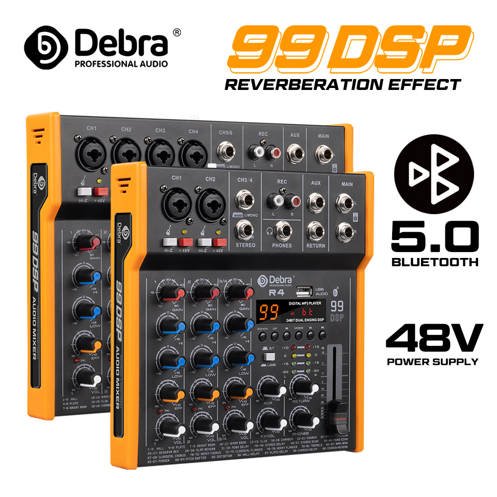 Debra R4/R6 6-Channel Multi-Au - Audio Music Mixer recension och pris