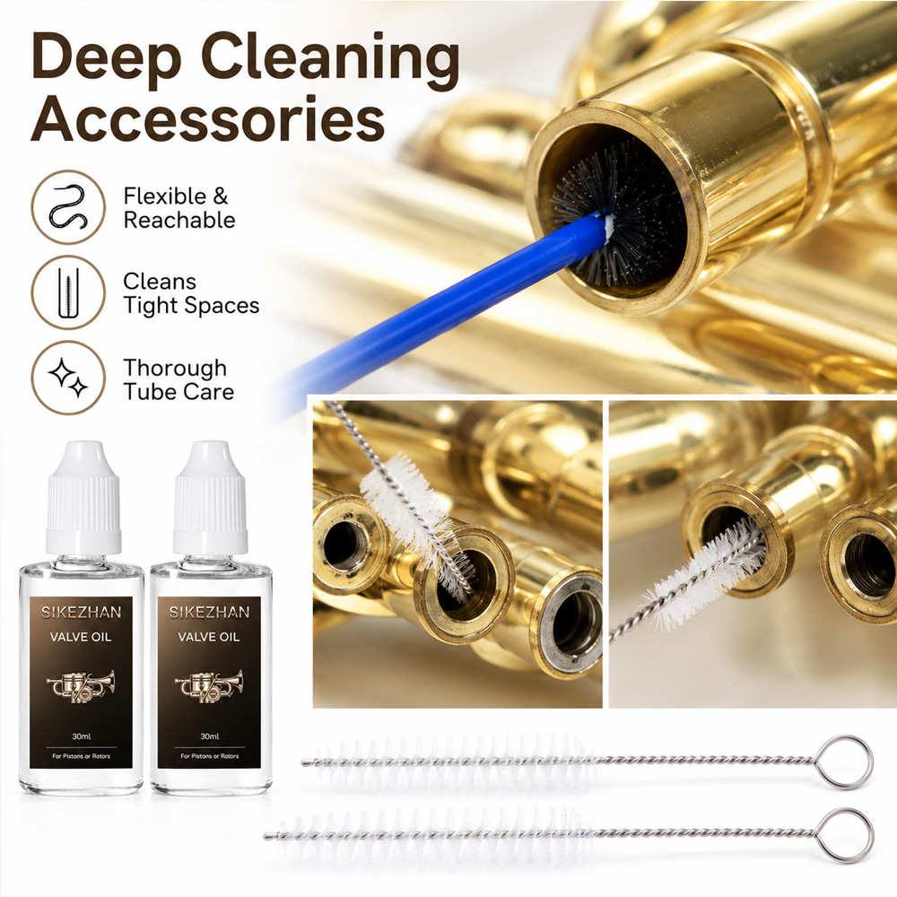 30ml Brass Instrument Care Kit - Trumpet Valve Oil recension och pris