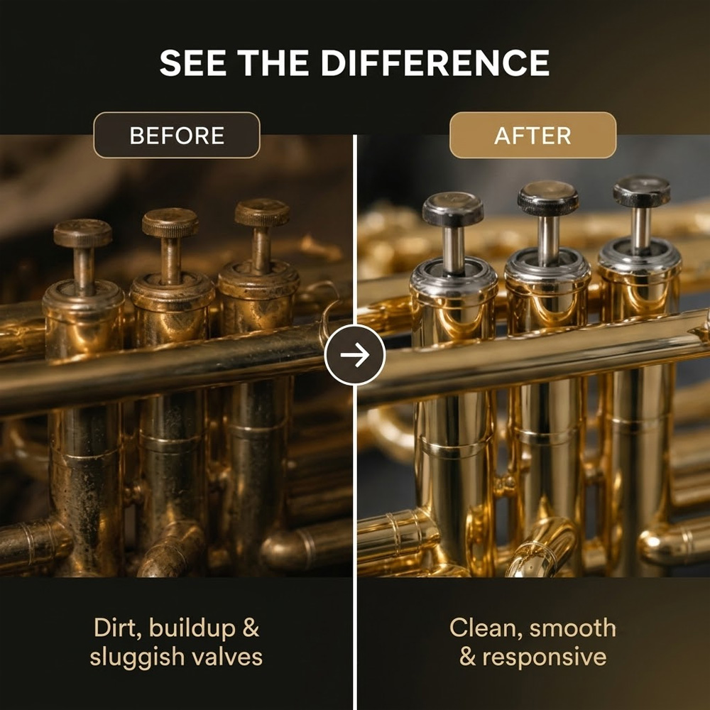 30ml Brass Instrument Care Kit - Trumpet Valve Oil recension och pris