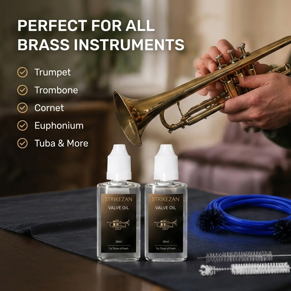 30ml Brass Instrument Care Kit - Trumpet Valve Oil recension och pris