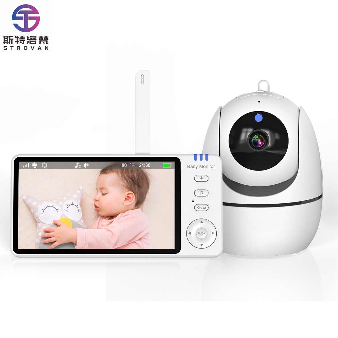 720P HD Wireless Video Baby  5 - Audiovision Music Player recension och pris