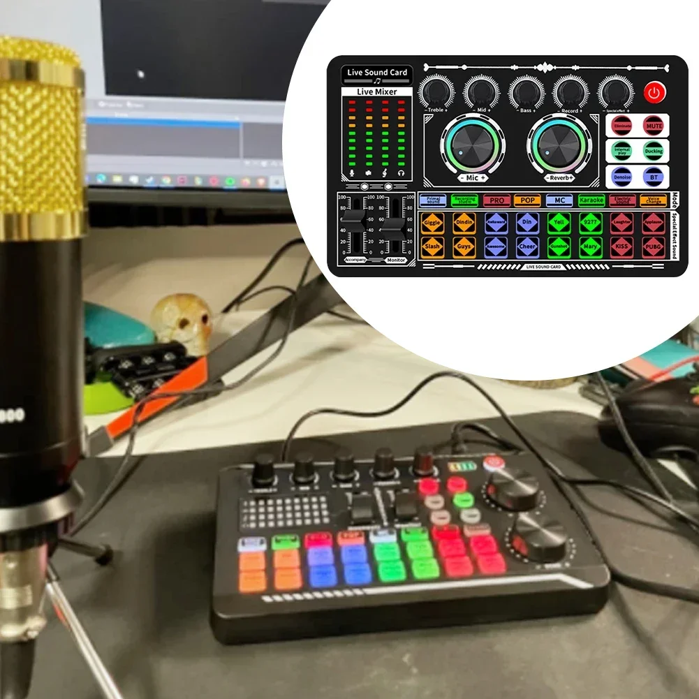 USB Audio Mixer Live Sound Car - Audio Music Voice Changer recension och pris