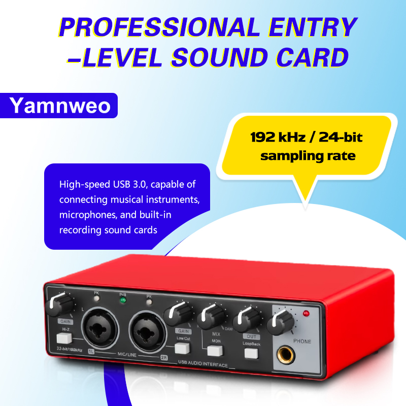 YAMNWEO MD21 Red USB Audio Int - Audio Music Production recension och pris