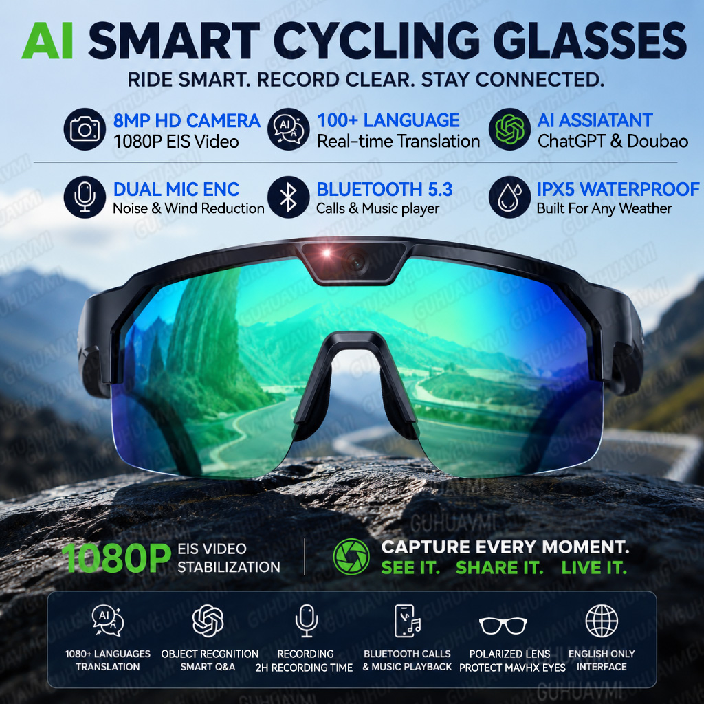 2026 Upgrade Smart Glasses wit - Audio Music To Video Ai Free recension och pris