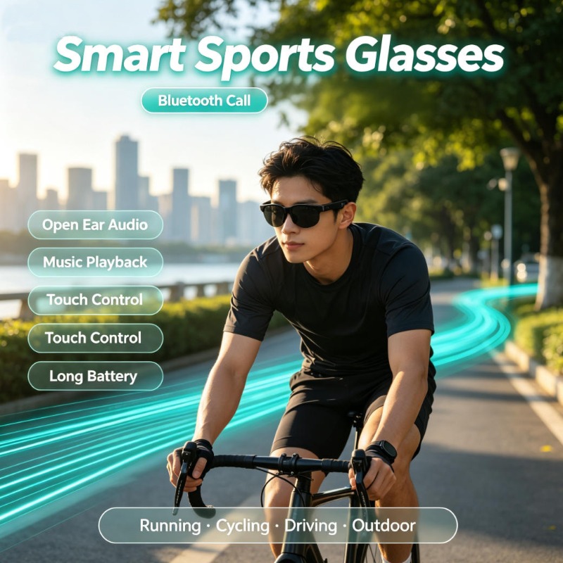 Smart Sports Glasses Open Ear  - Audio Music Free recension och pris
