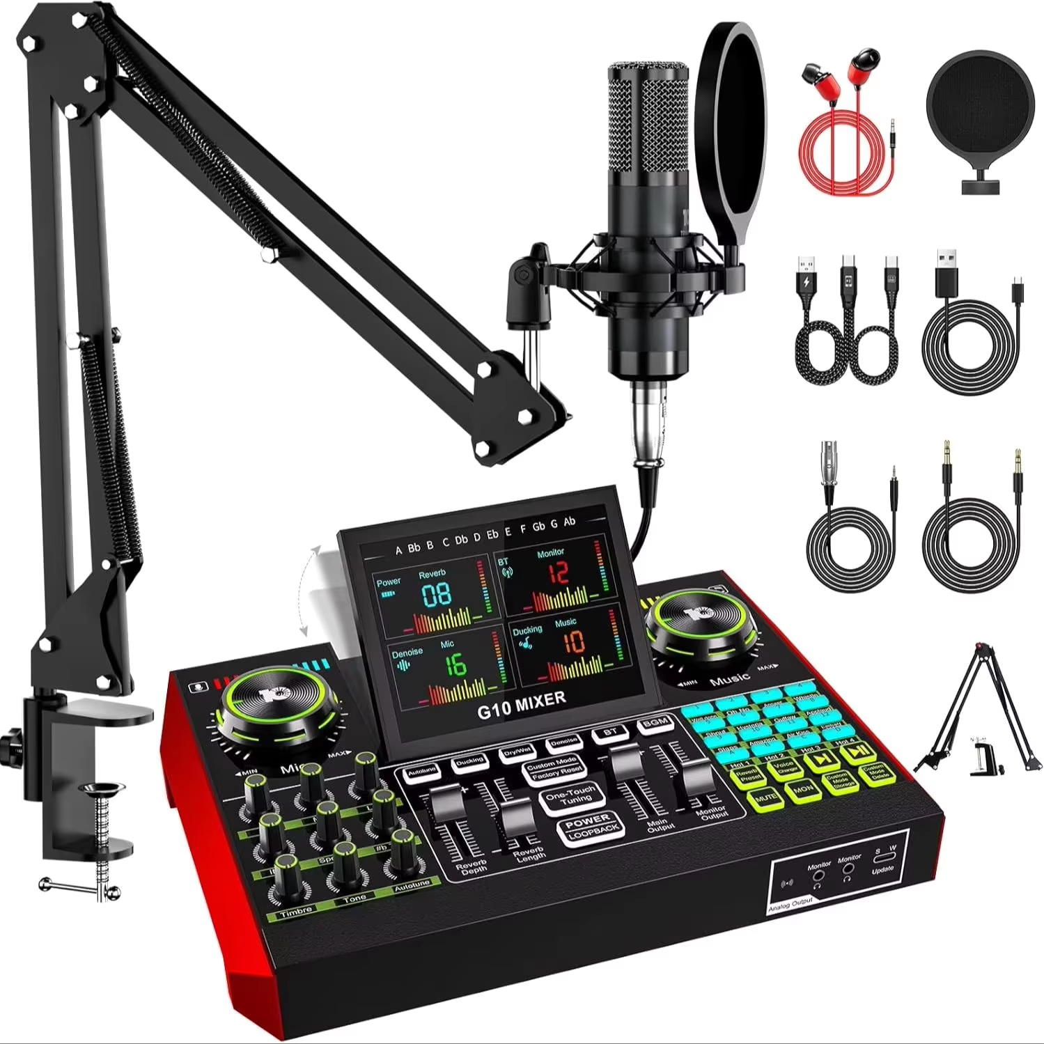 Tenlamp G10 Live Streaming Aud - Audio Music Mixer recension och pris