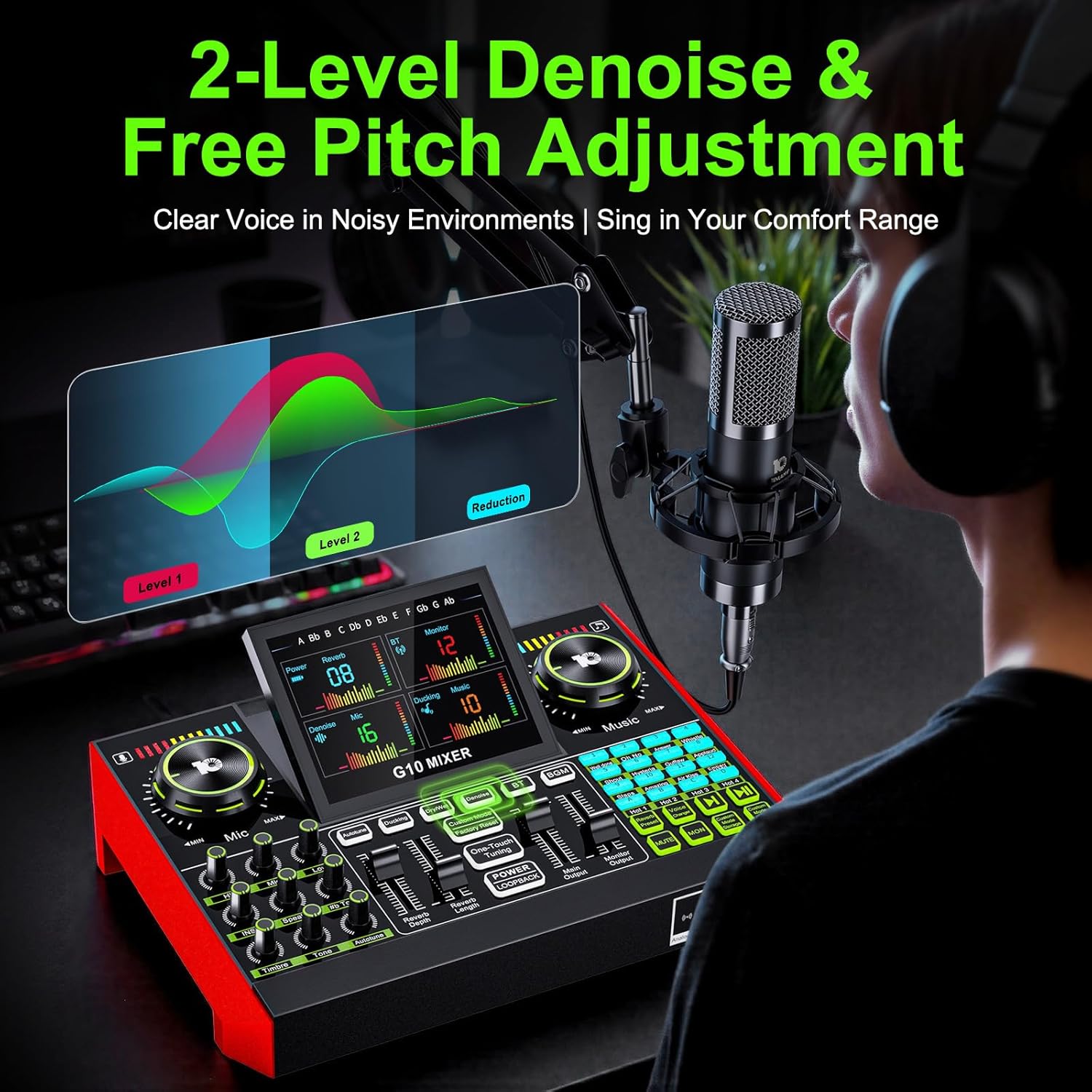 Tenlamp G10 Live Streaming Aud - Audio Music Mixer recension och pris