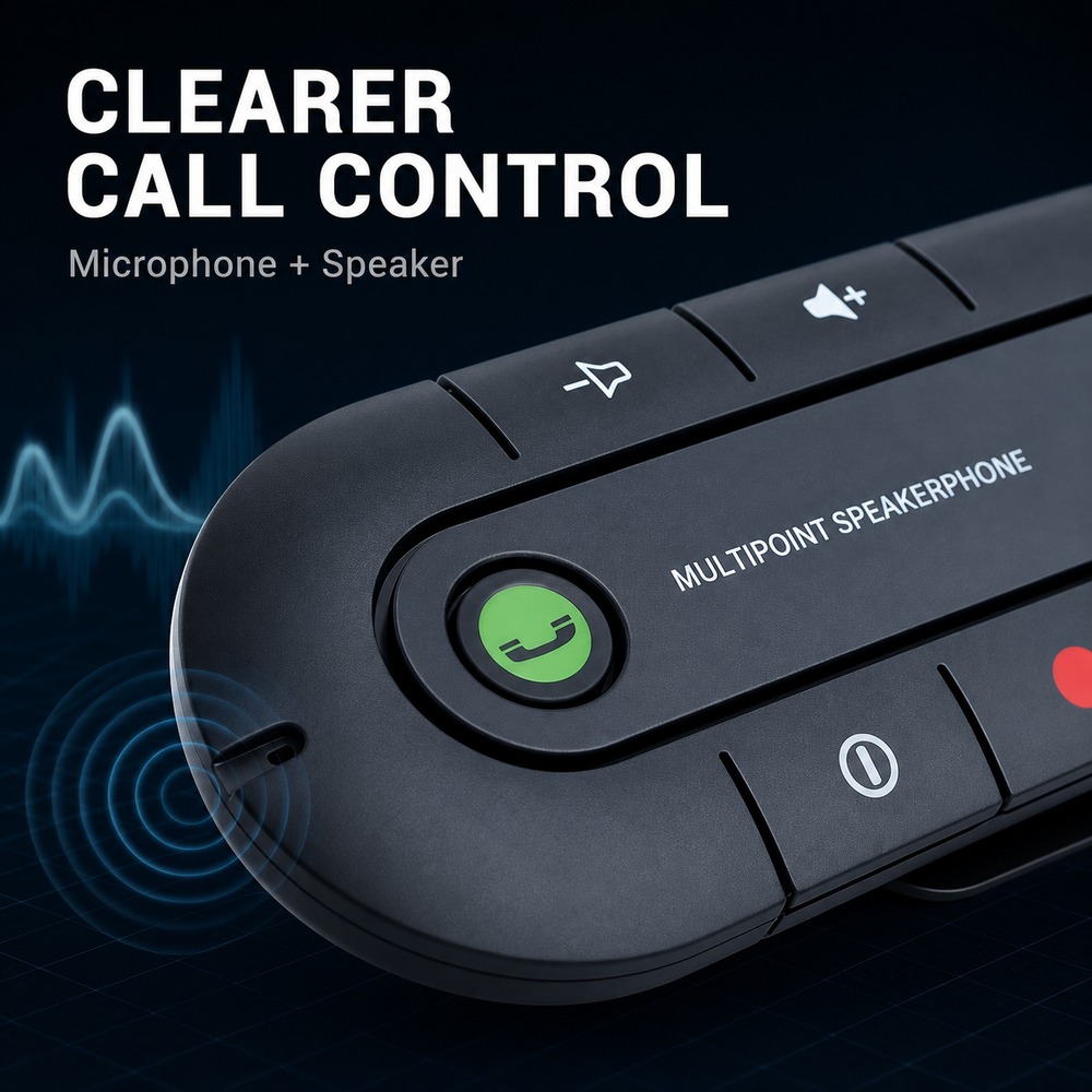 Bluetooth 4.1 Car Speakerphone - Audio Without Music recension och pris