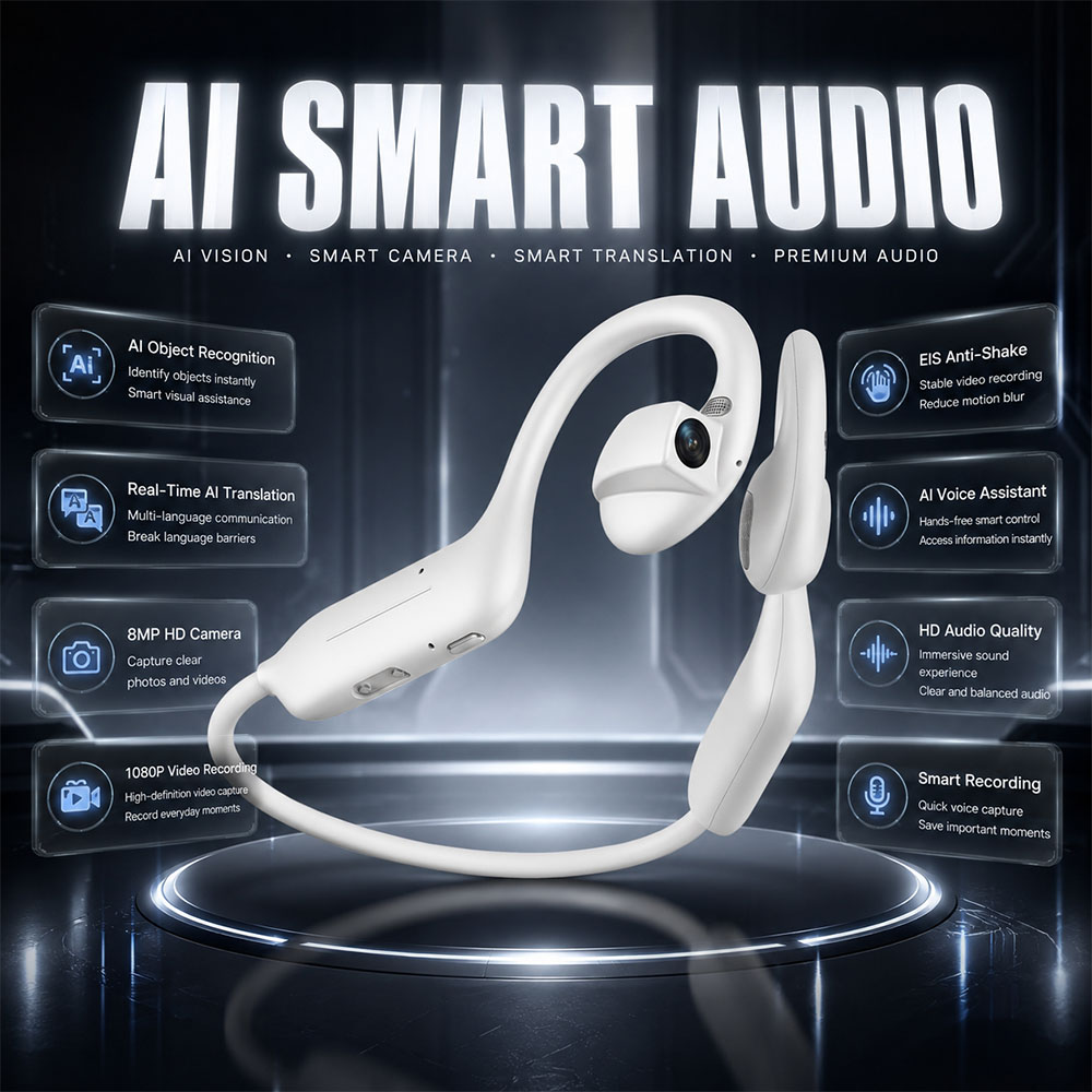 NEW 1080P UHD Bluetooth Earpho - Audio Music Free recension och pris