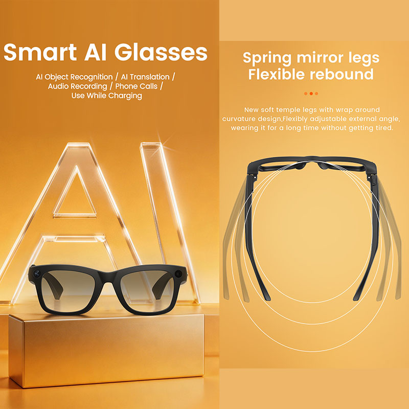 AI Smart Glasses 800W Camera A - Audio Music To Video Ai Free recension och pris