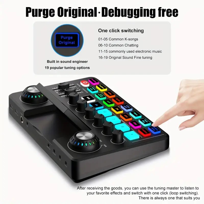 Audio Mixer, Live Sound Card w - Audio Music Voice Changer recension och pris