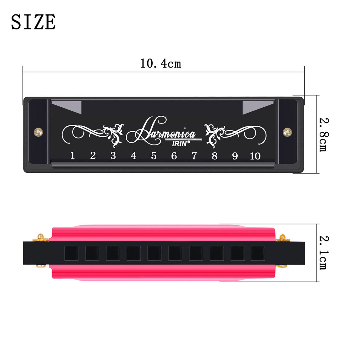 IRIN 10 Holes Harmonica New St - Harmonica 10 Hole recension och pris