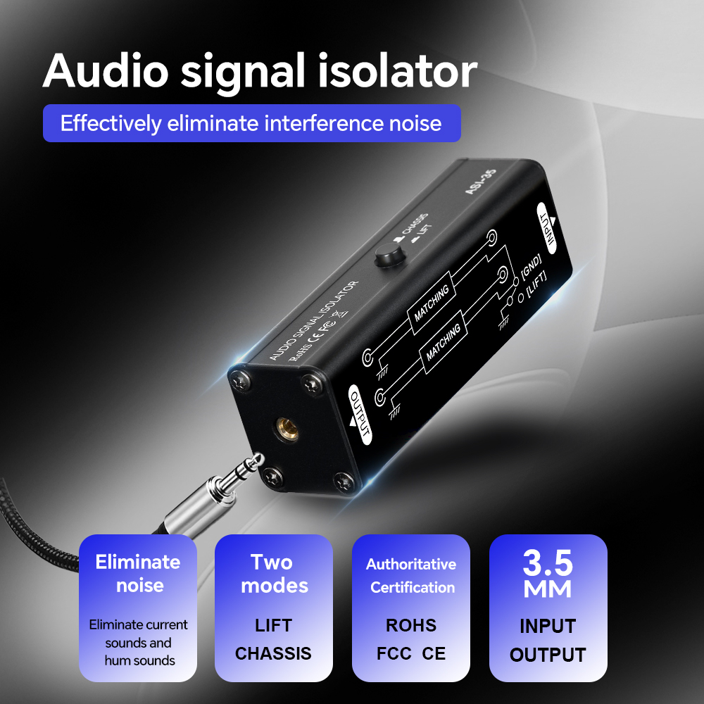 3.5mm AUX Ground Loop Isolator - Audio Music Isolator recension och pris