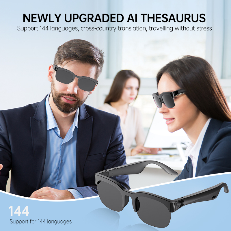 2 Colors Smart Audio Glasses B - Audio Music Voice recension och pris