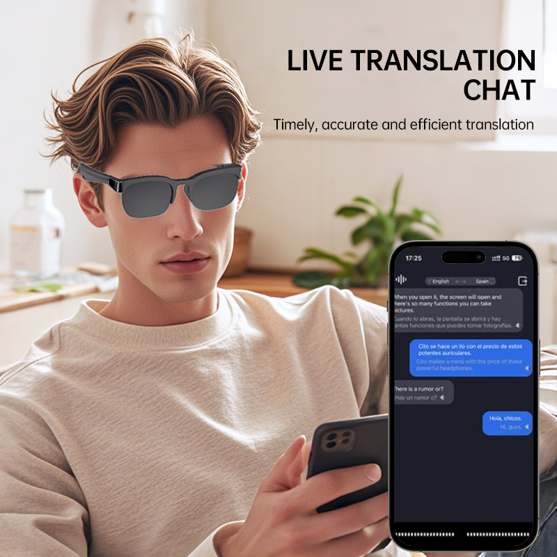 2 Colors Smart Audio Glasses B - Audio Music Voice recension och pris